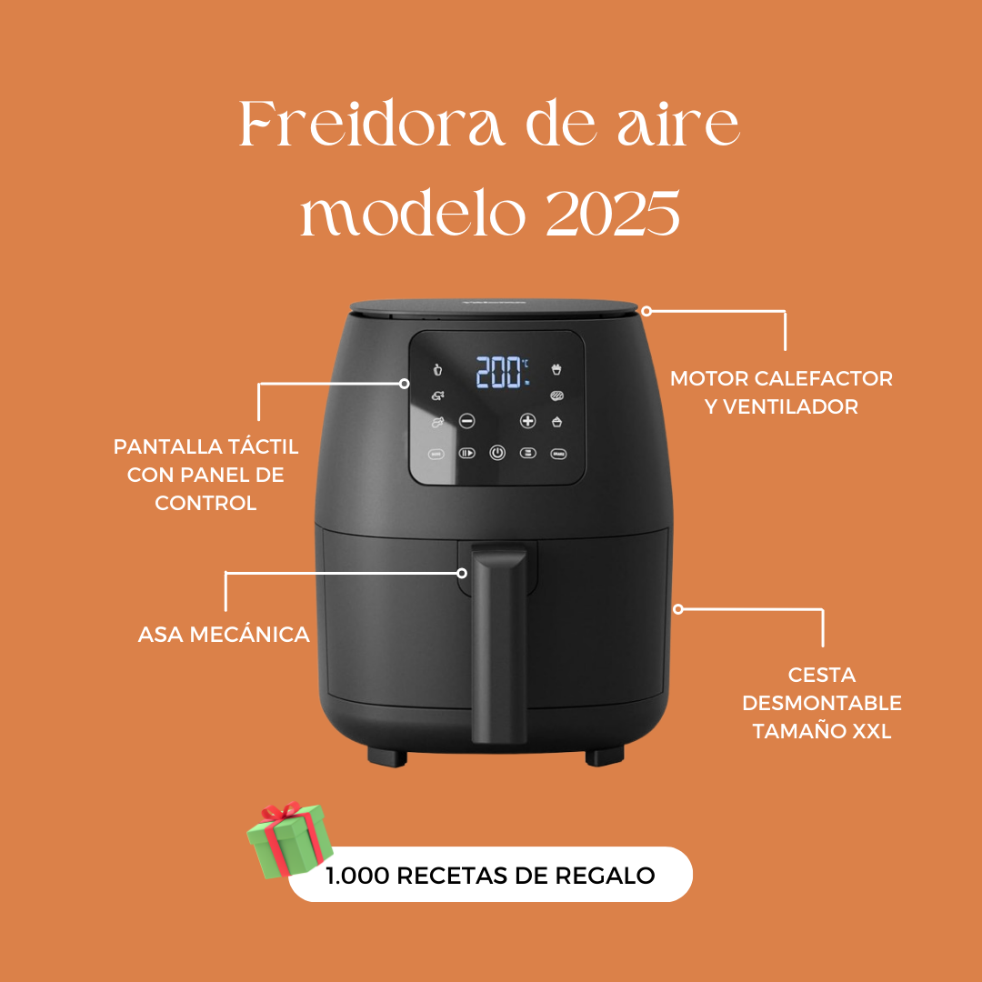 Freidora de aire 2025 (recetario de regalo)