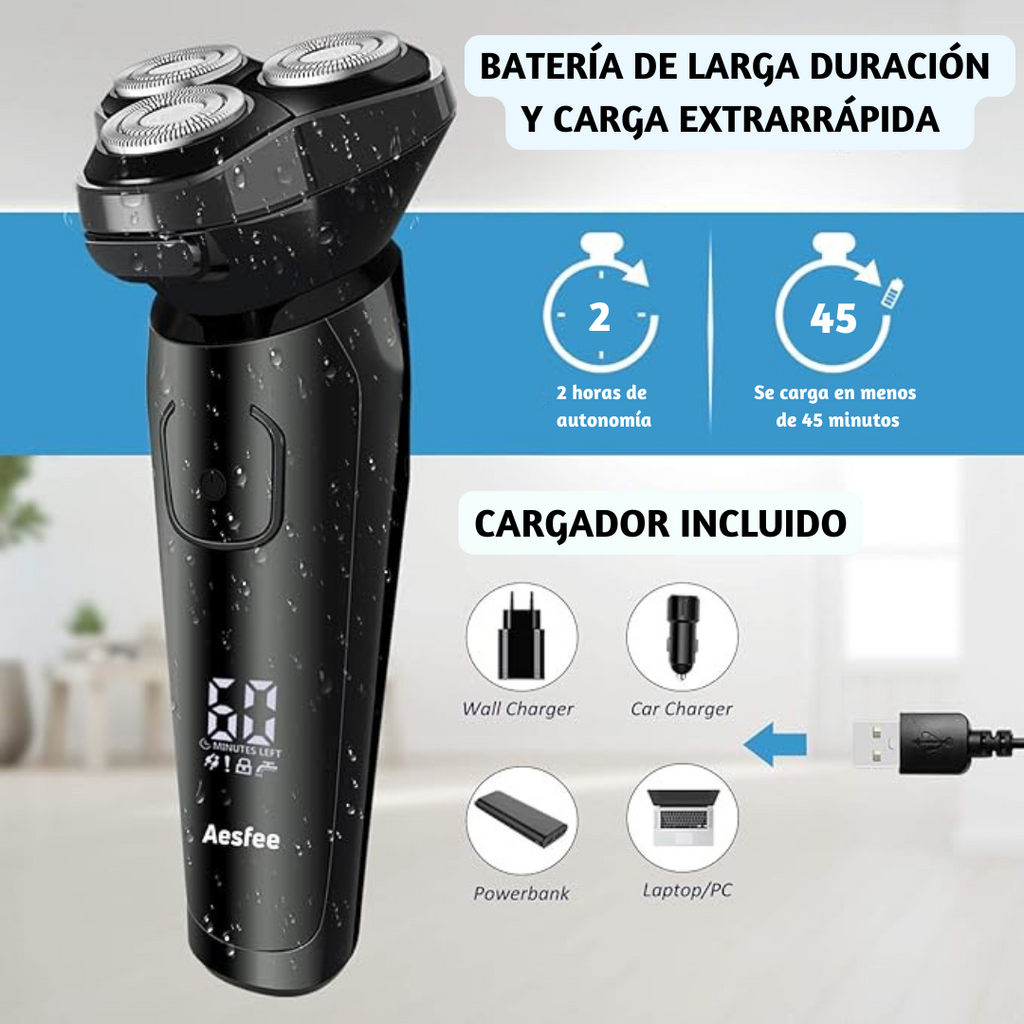 Máquina de afeitar 3 en 1