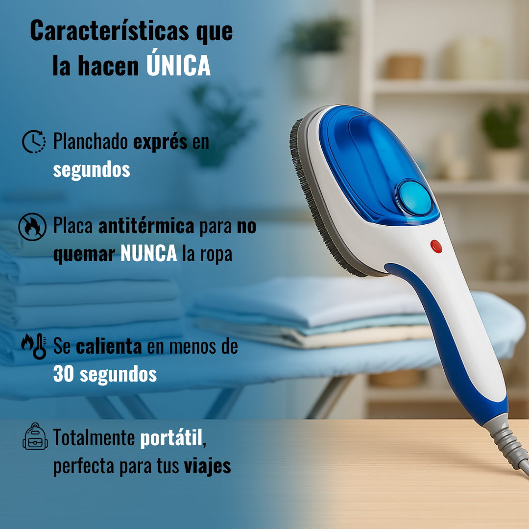 Plancha de vapor 4 en 1 - TravelSteamer - Nuevo modelo 2026