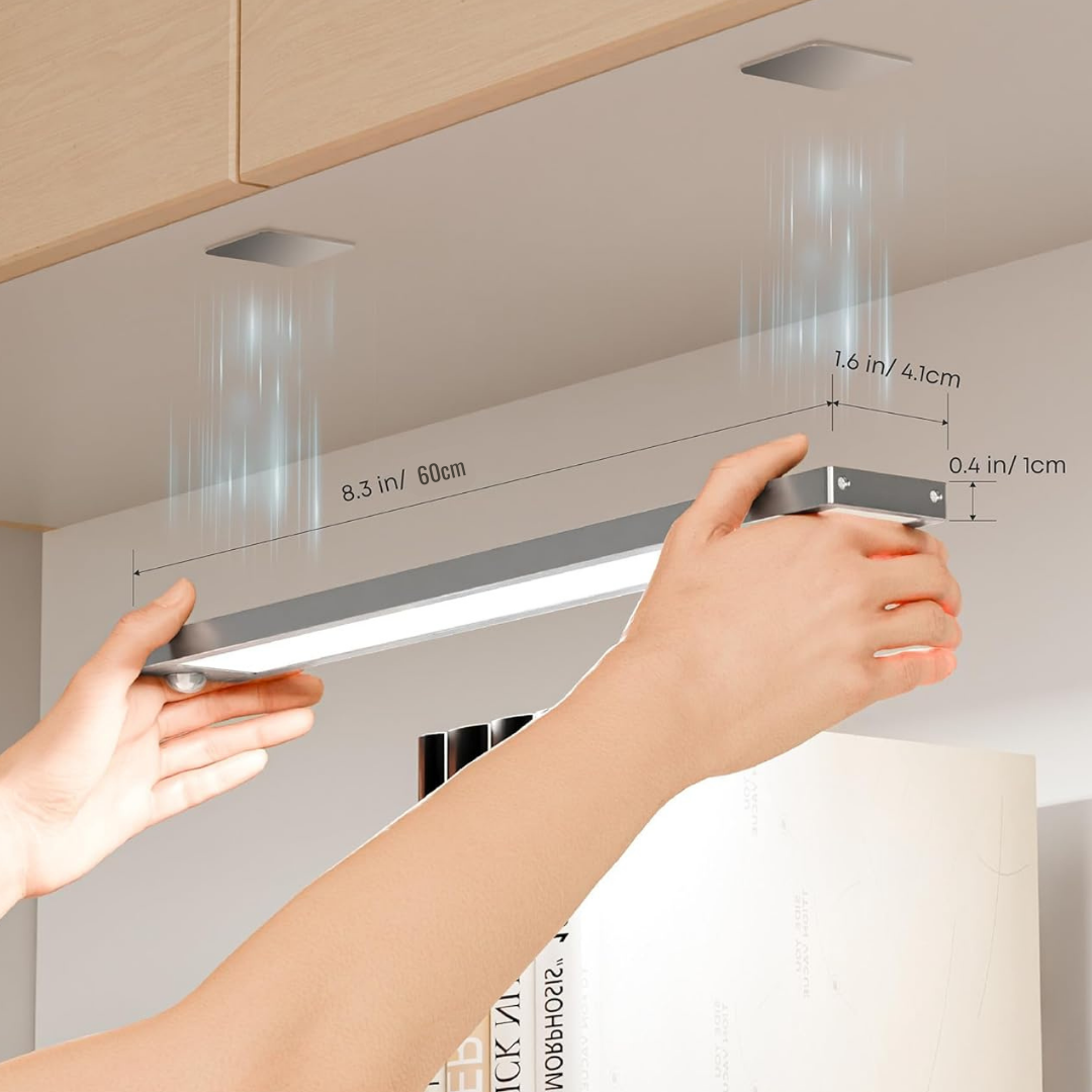 Pack de 2 Luces LED recargables con sensor de movimiento grandes (60cm) - Dekory