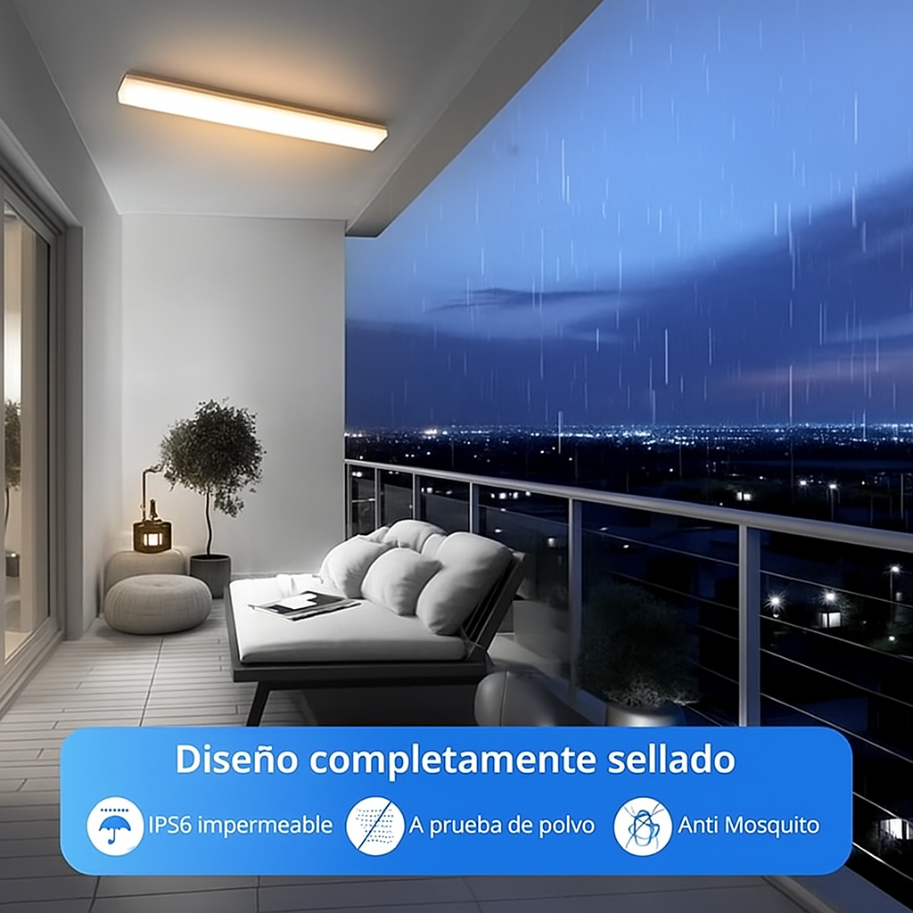 Pack de 2 Luces LED recargables con sensor de movimiento grandes (60cm) - Dekory