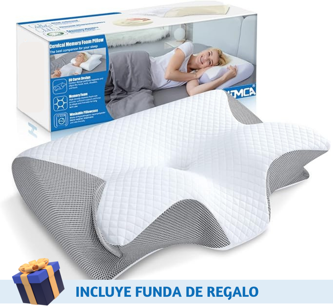Almohada cervical ortopédica (Funda de regalo)