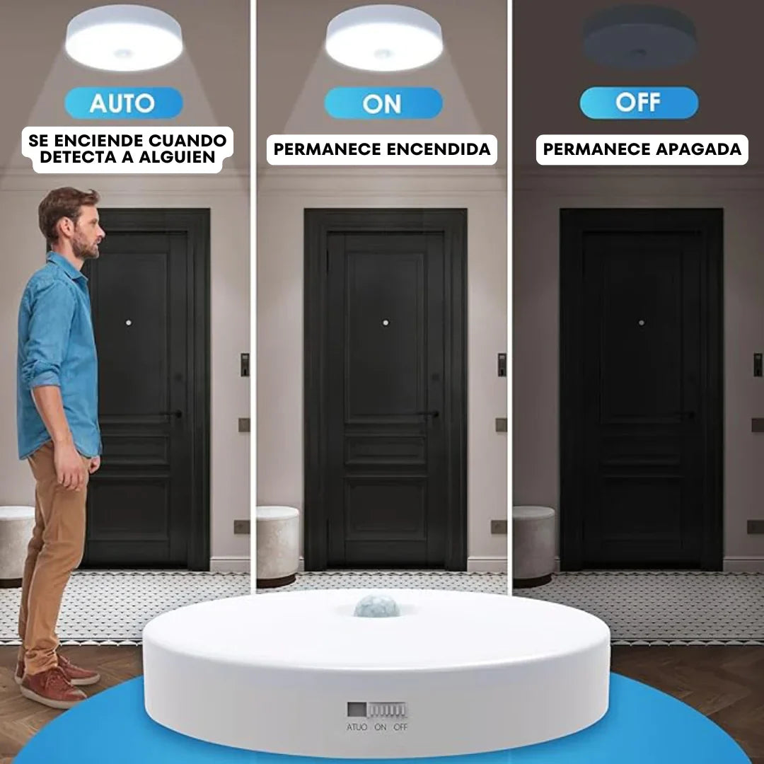 Pack de 3 luces recargables con sensor de movimiento - Dekory