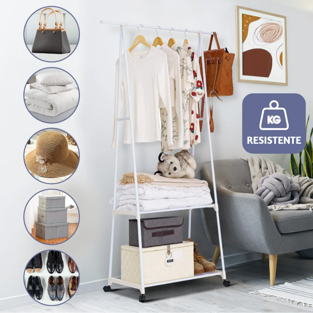 Mueble perchero portátil
