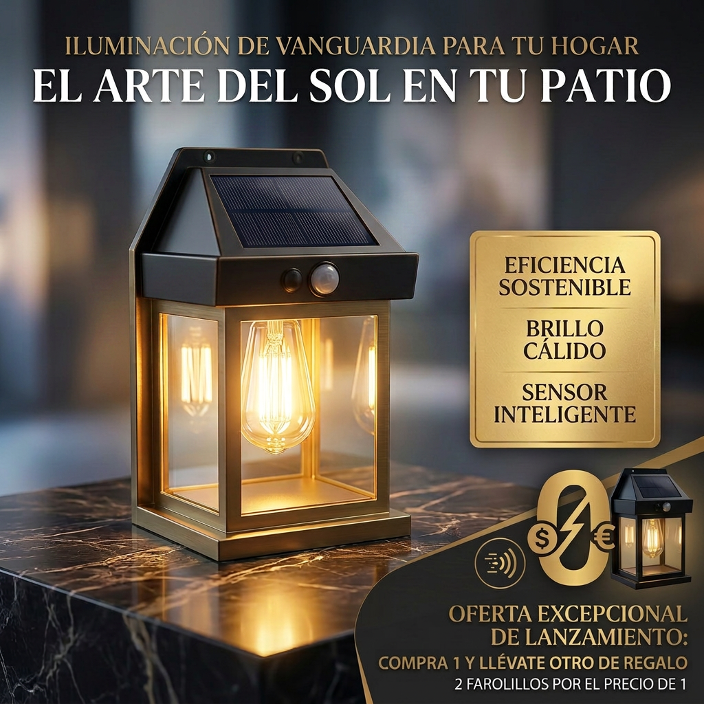 Faro solar LED (2+1 de regalo) - nuevo modelo 2026